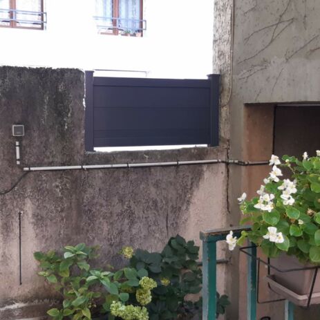 fourniture et pose d'un portail avec portillon à Villeurbanne